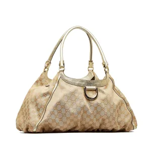 Gucci GG Canvas Abbey D-Ring Shoulder Bag (SHG-2AQsfI)