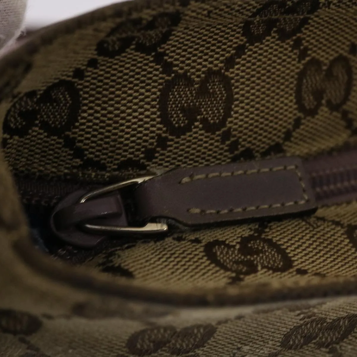 GUCCI GG Canvas Sherry Line Shoulder Bag Beige Pink  49065