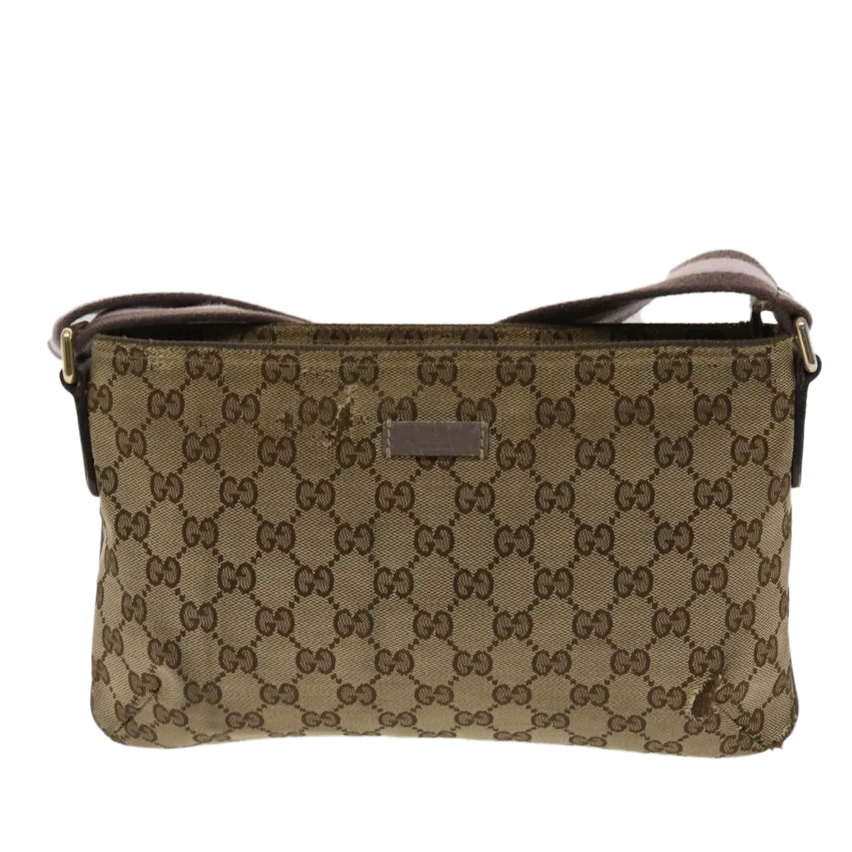 GUCCI GG Canvas Sherry Line Shoulder Bag Beige Pink  49065
