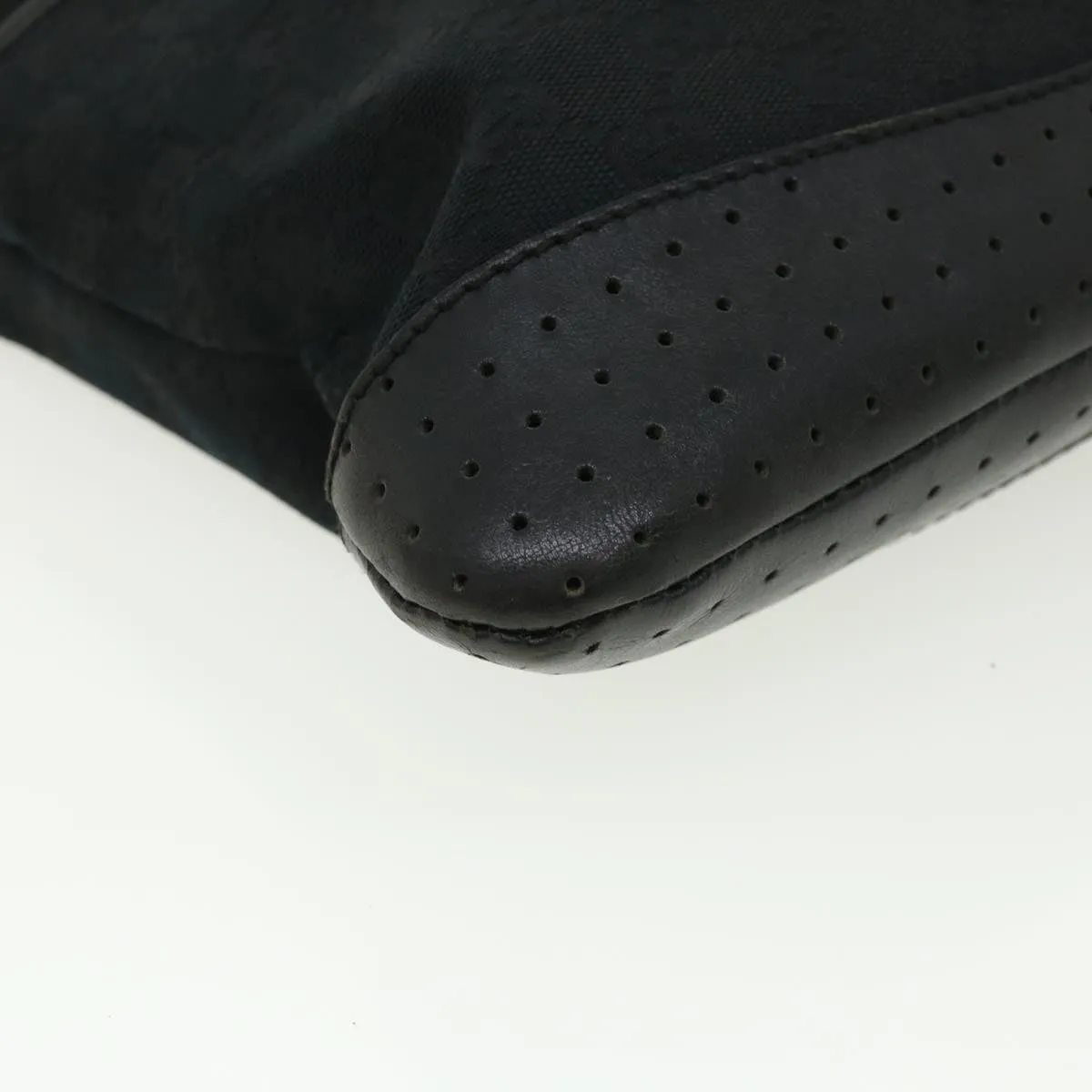 GUCCI GG Canvas Shoulder Bag Black 145857001013  tb425
