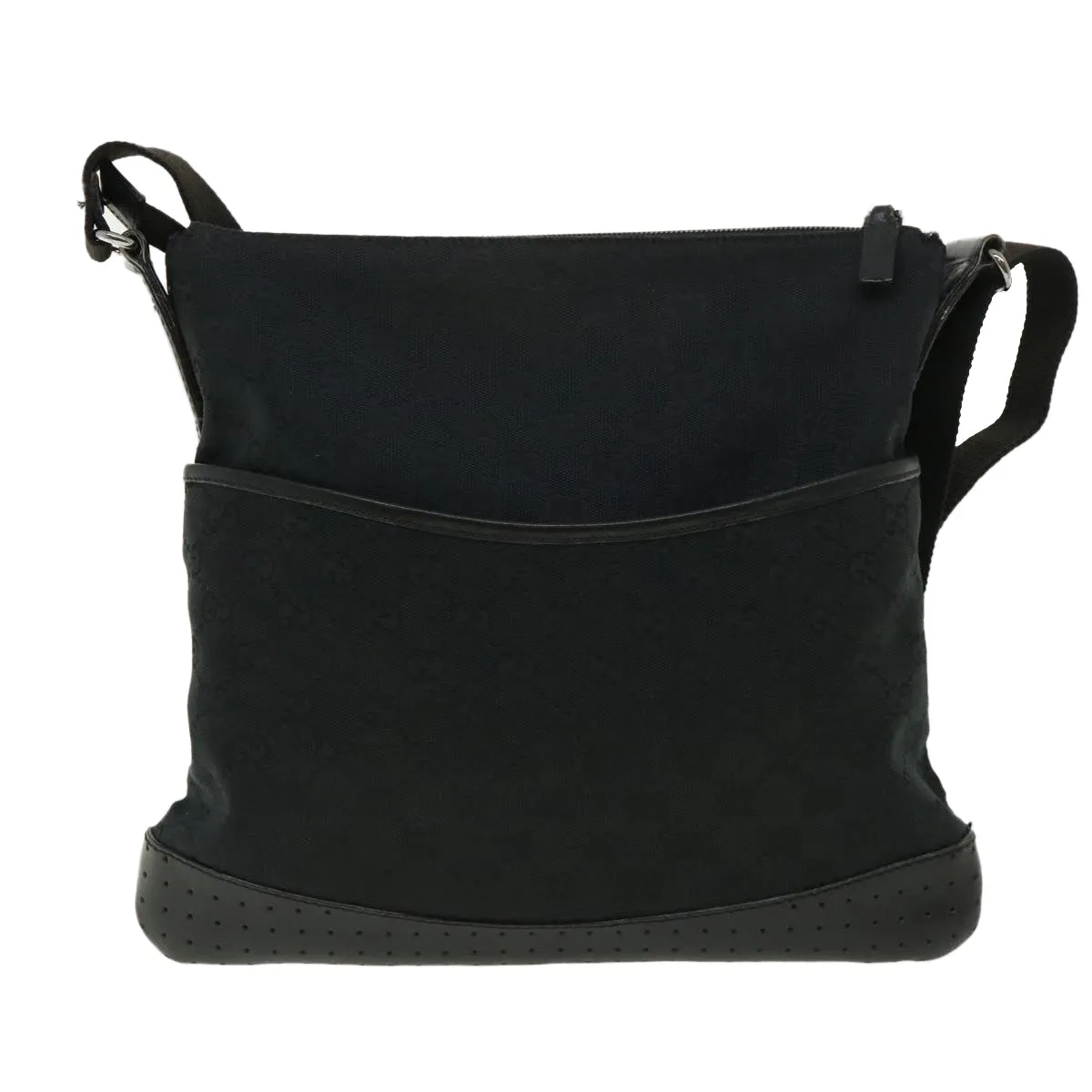 GUCCI GG Canvas Shoulder Bag Black 145857001013  tb425