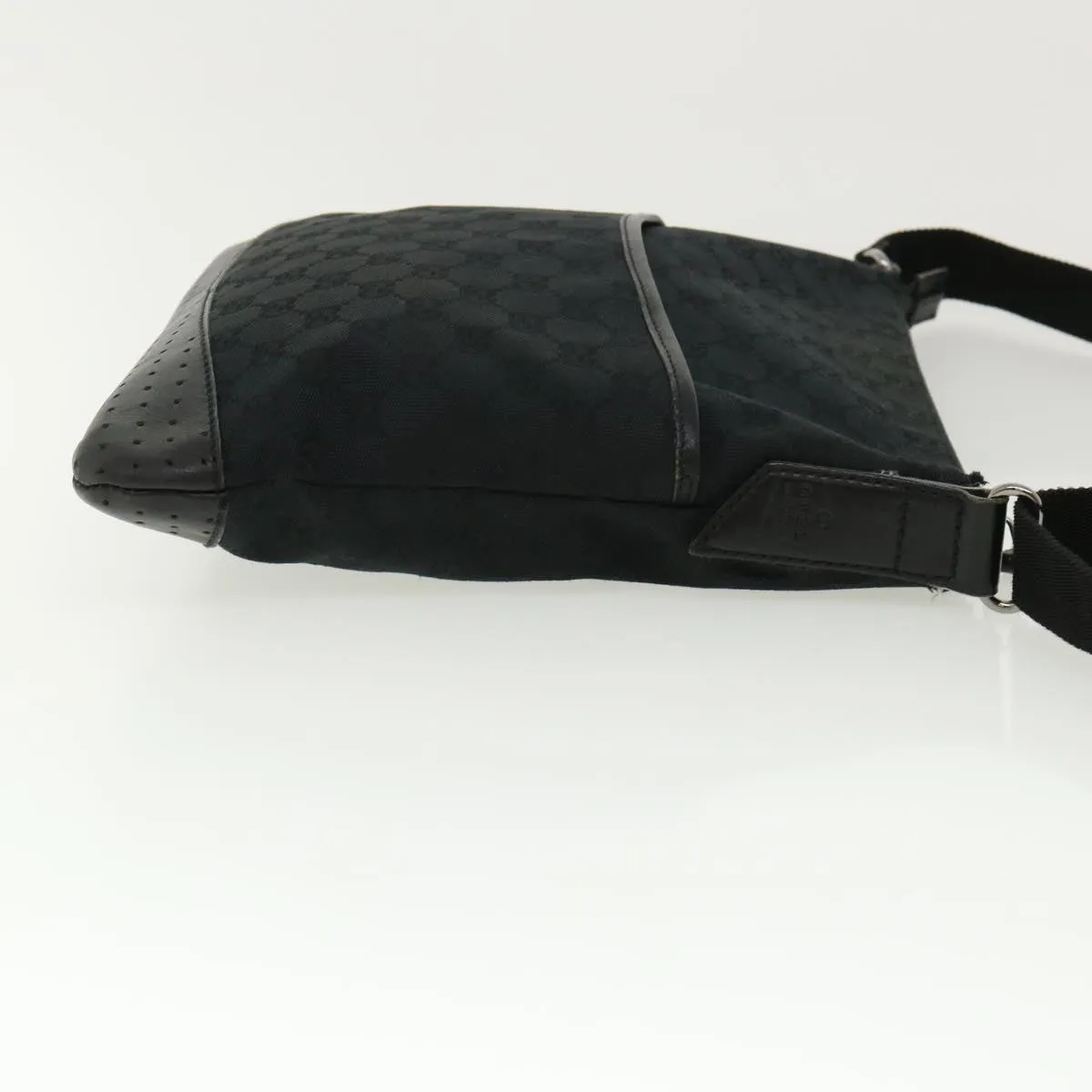 GUCCI GG Canvas Shoulder Bag Black 145857001013  tb425