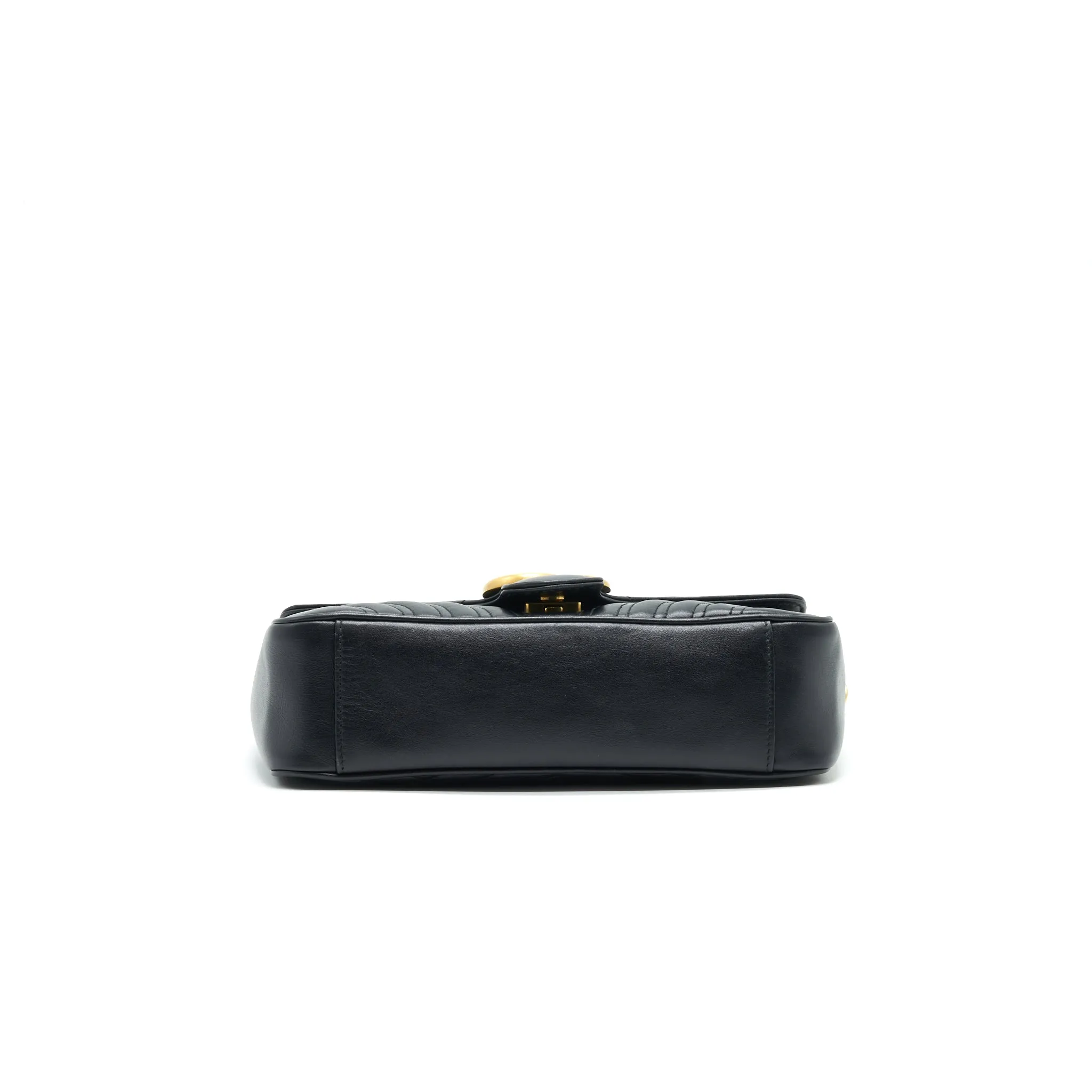GUCCI GG MARMONT SMALL SHOULDER BAG BLACK