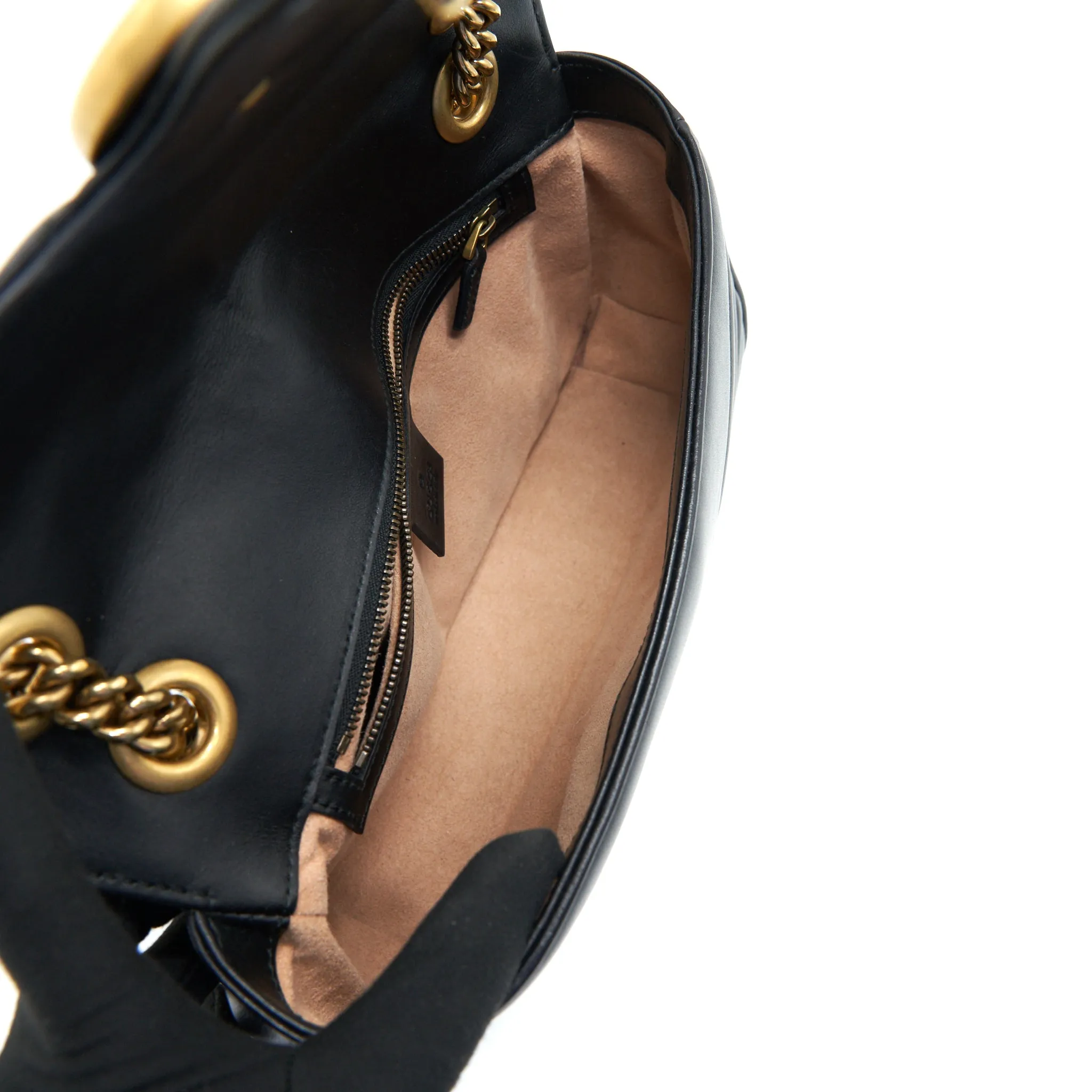 GUCCI GG MARMONT SMALL SHOULDER BAG BLACK