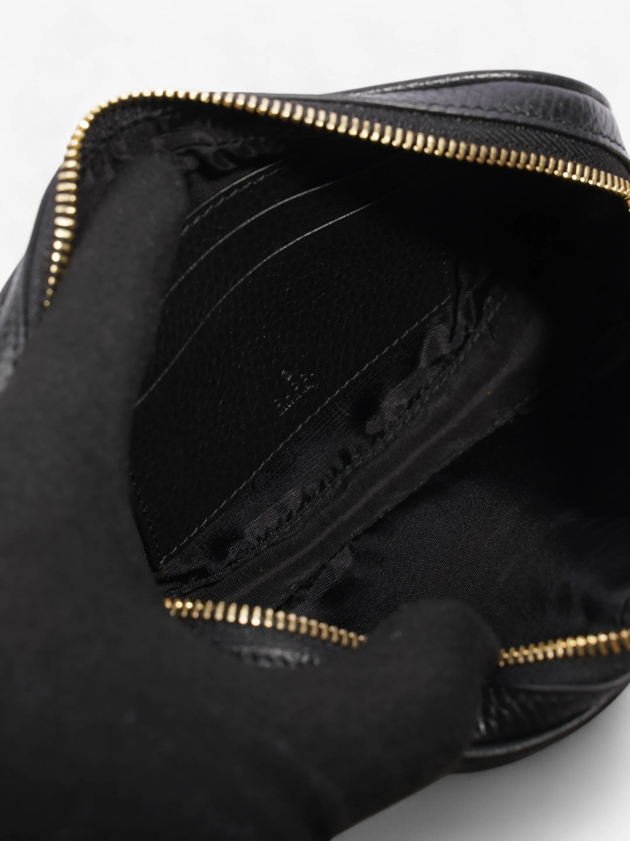 Gucci GG Marmont Super Mini Shoulder Bag Black Leather Super Mini