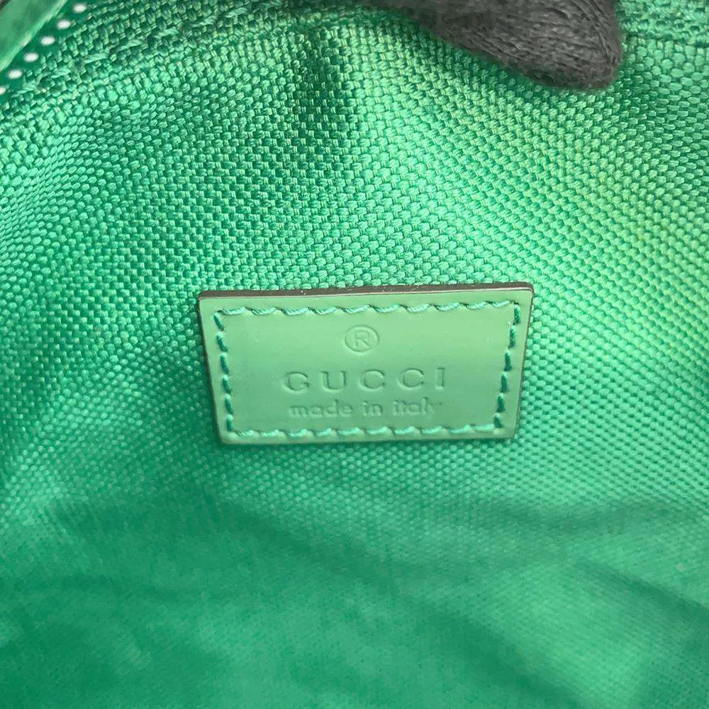 GUCCI GG rubber effect Mini Shoulder Bag Green 771321 Rubber