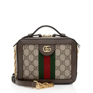 Gucci GG Supreme Ophidia Top Handle Mini Shoulder Bag (SHF-NuNUZp)