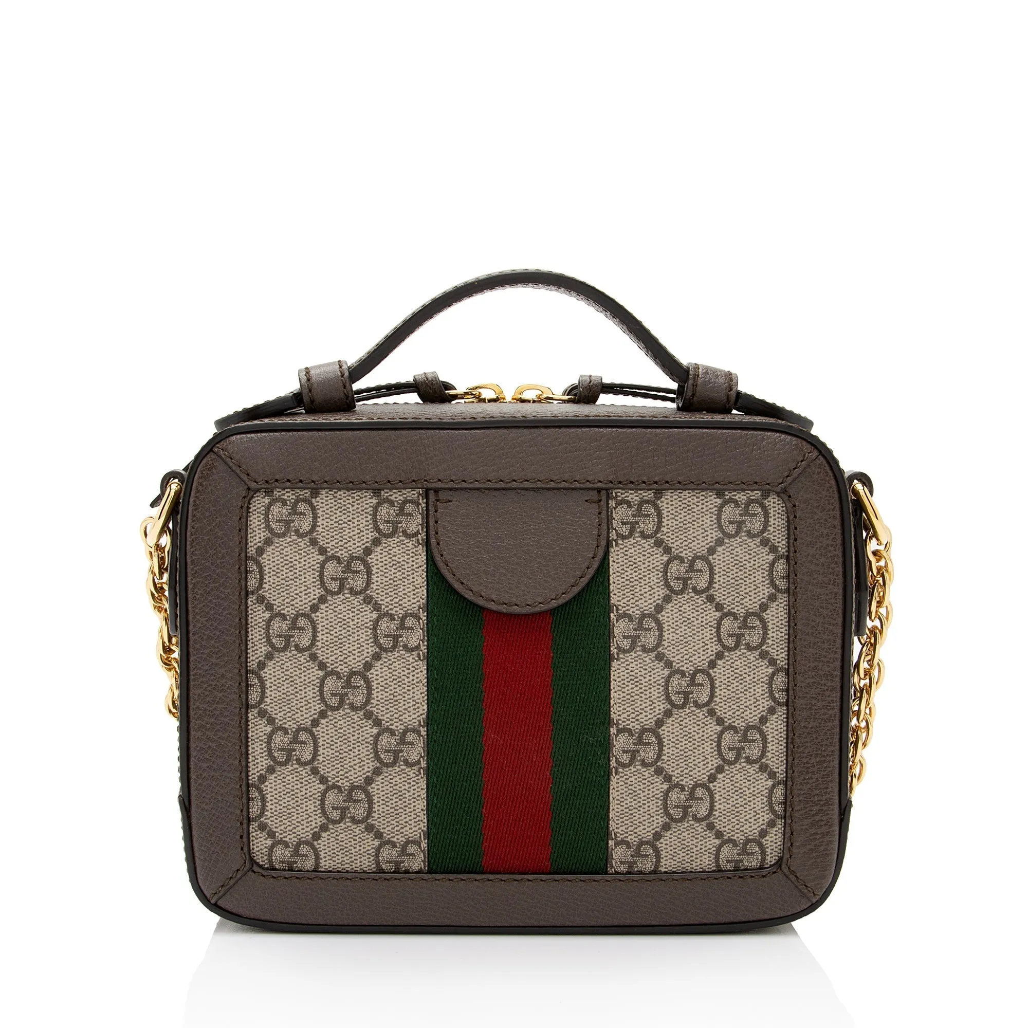 Gucci GG Supreme Ophidia Top Handle Mini Shoulder Bag (SHF-NuNUZp)