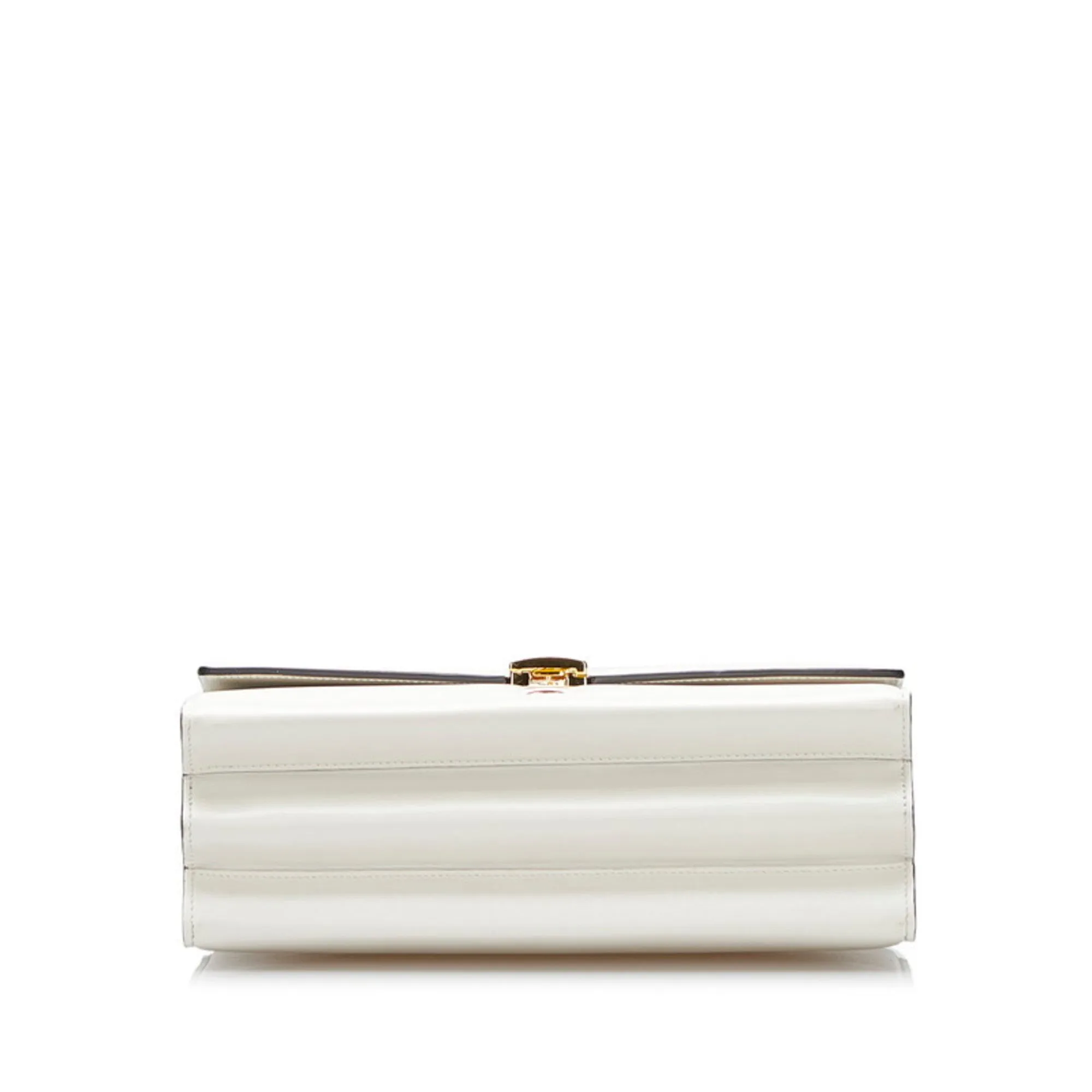 Gucci handbag shoulder bag 602781 white leather ladies Gucci