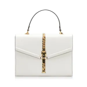 Gucci handbag shoulder bag 602781 white leather ladies Gucci