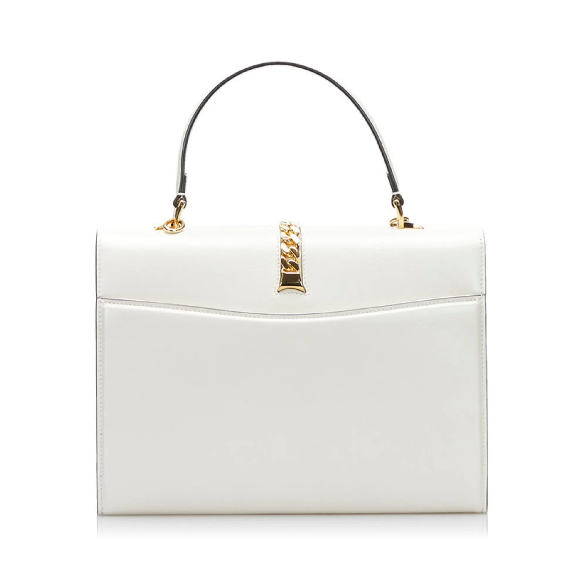 Gucci handbag shoulder bag 602781 white leather ladies Gucci