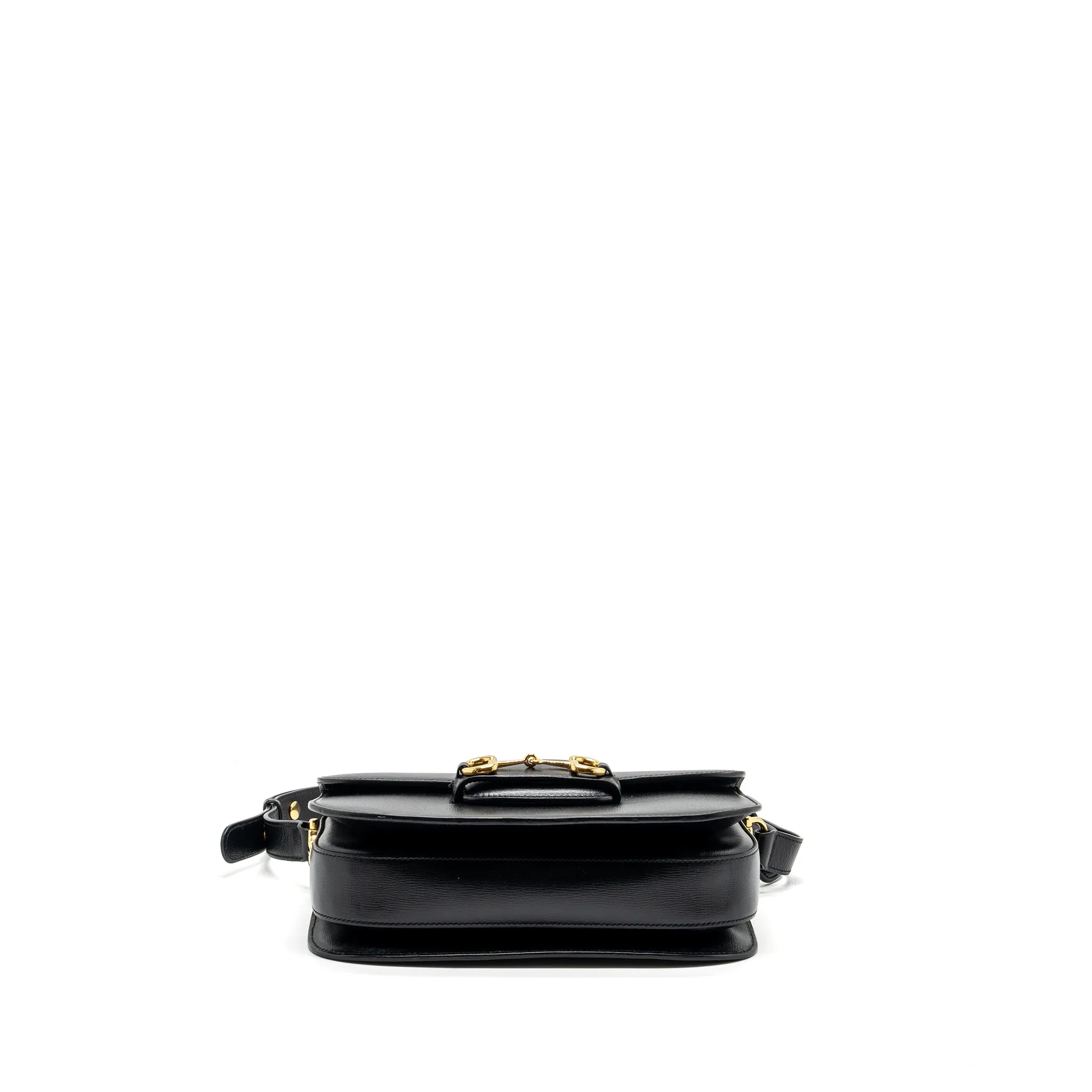 Gucci Horsebit 1955 Shoulder Bag Leather Black GHW
