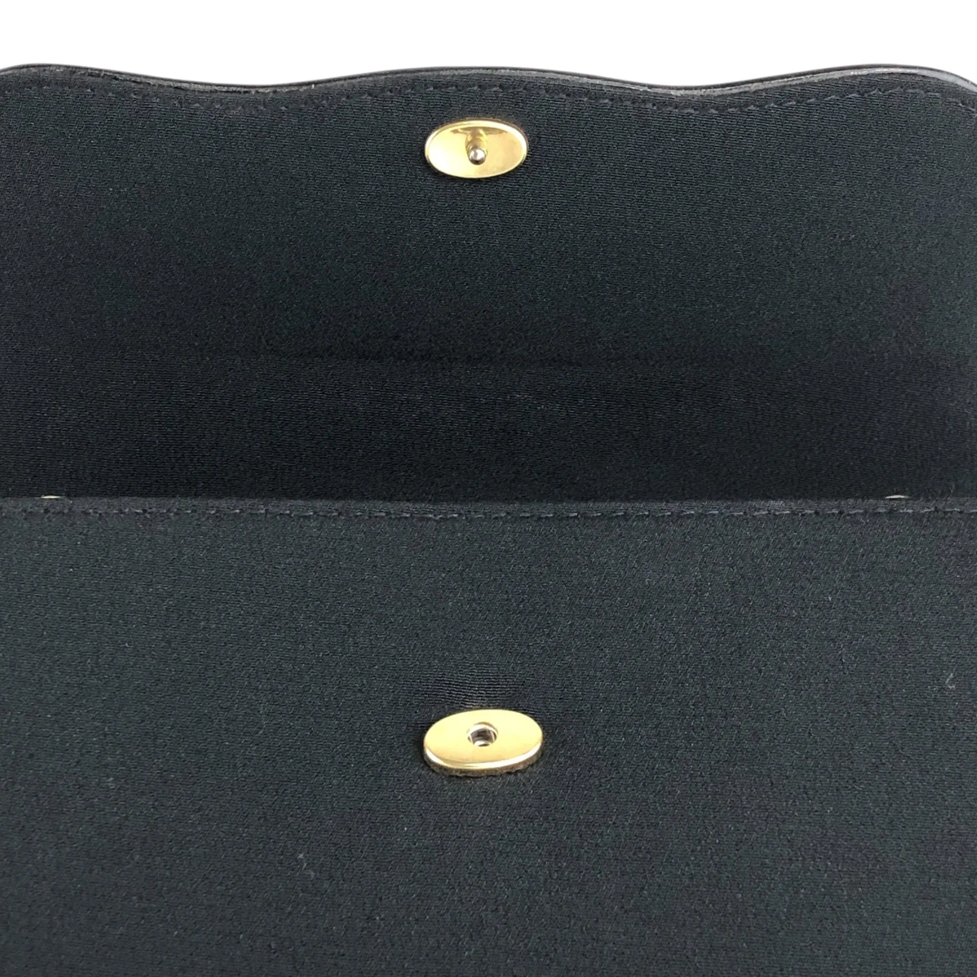 GUCCI Interlocking Chain Shoulder bag Black Vintage c5t5sp
