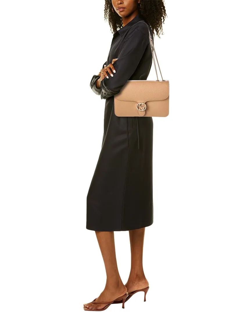 Gucci Interlocking G Leather Shoulder Bag