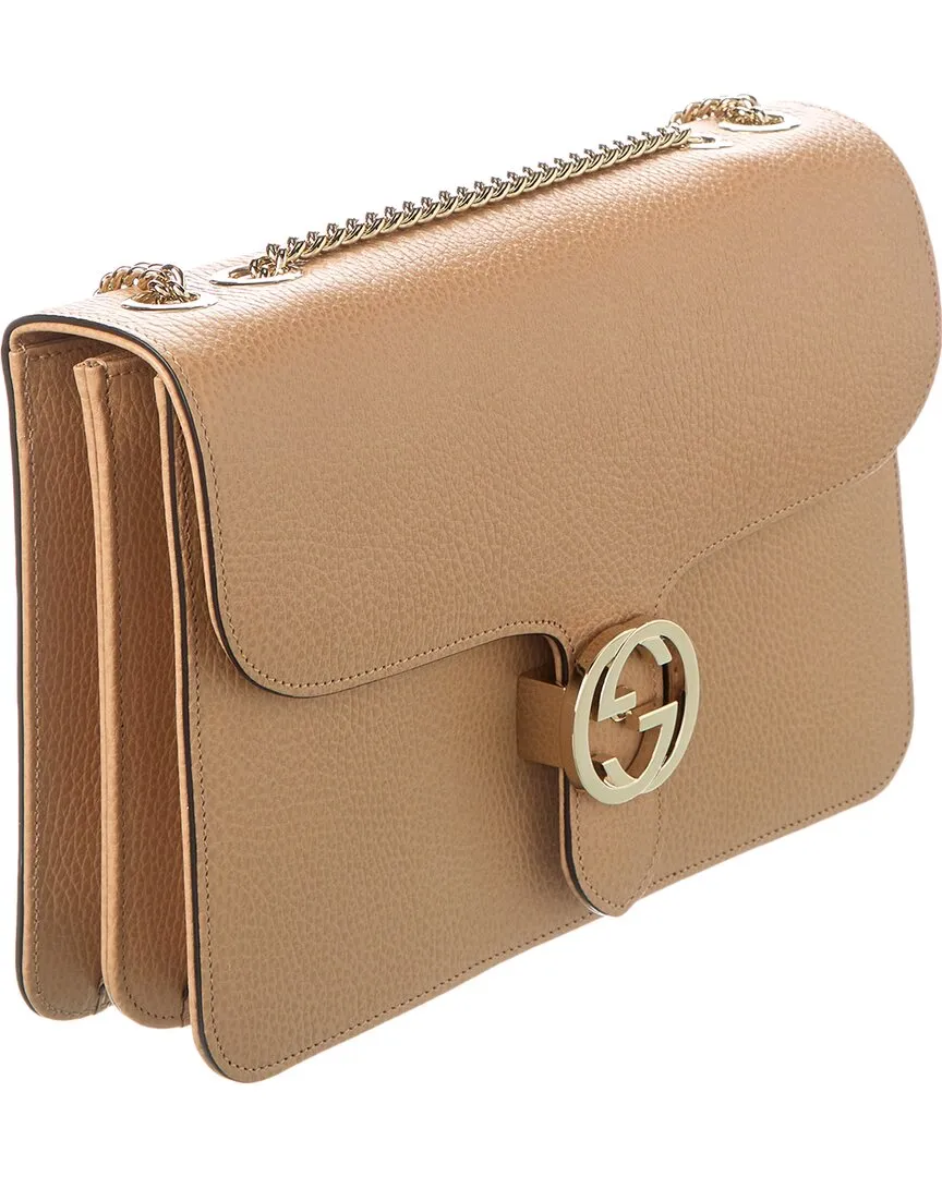 Gucci Interlocking G Leather Shoulder Bag