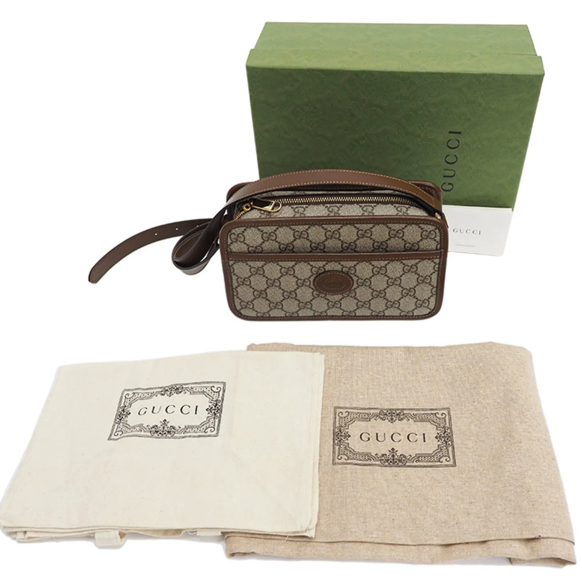 GUCCI Interlocking GG Supreme Shoulder Bag 658572 Women's