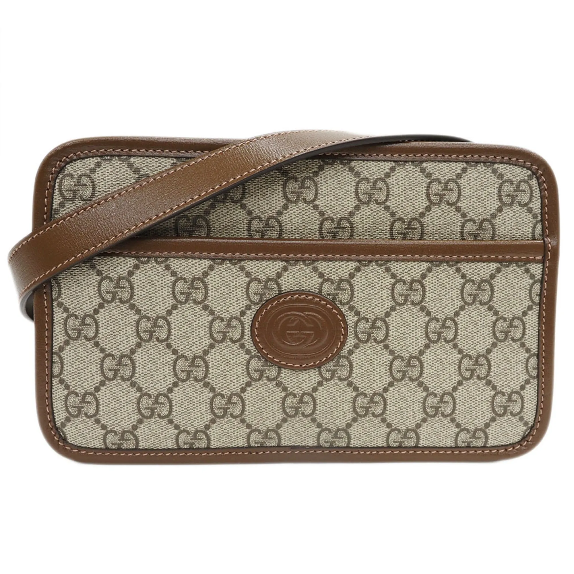GUCCI Interlocking GG Supreme Shoulder Bag 658572 Women's