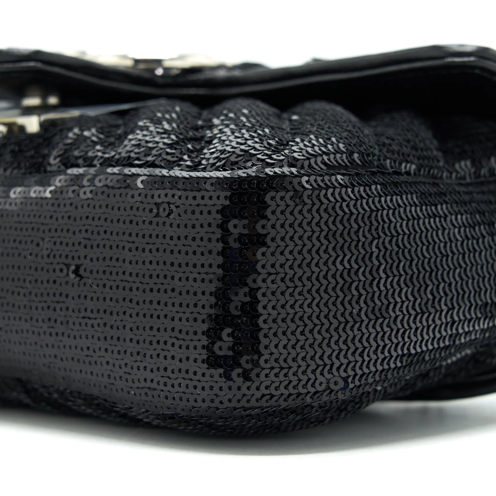 Gucci Marmont Mini Sequin Shoulder Bag Black
