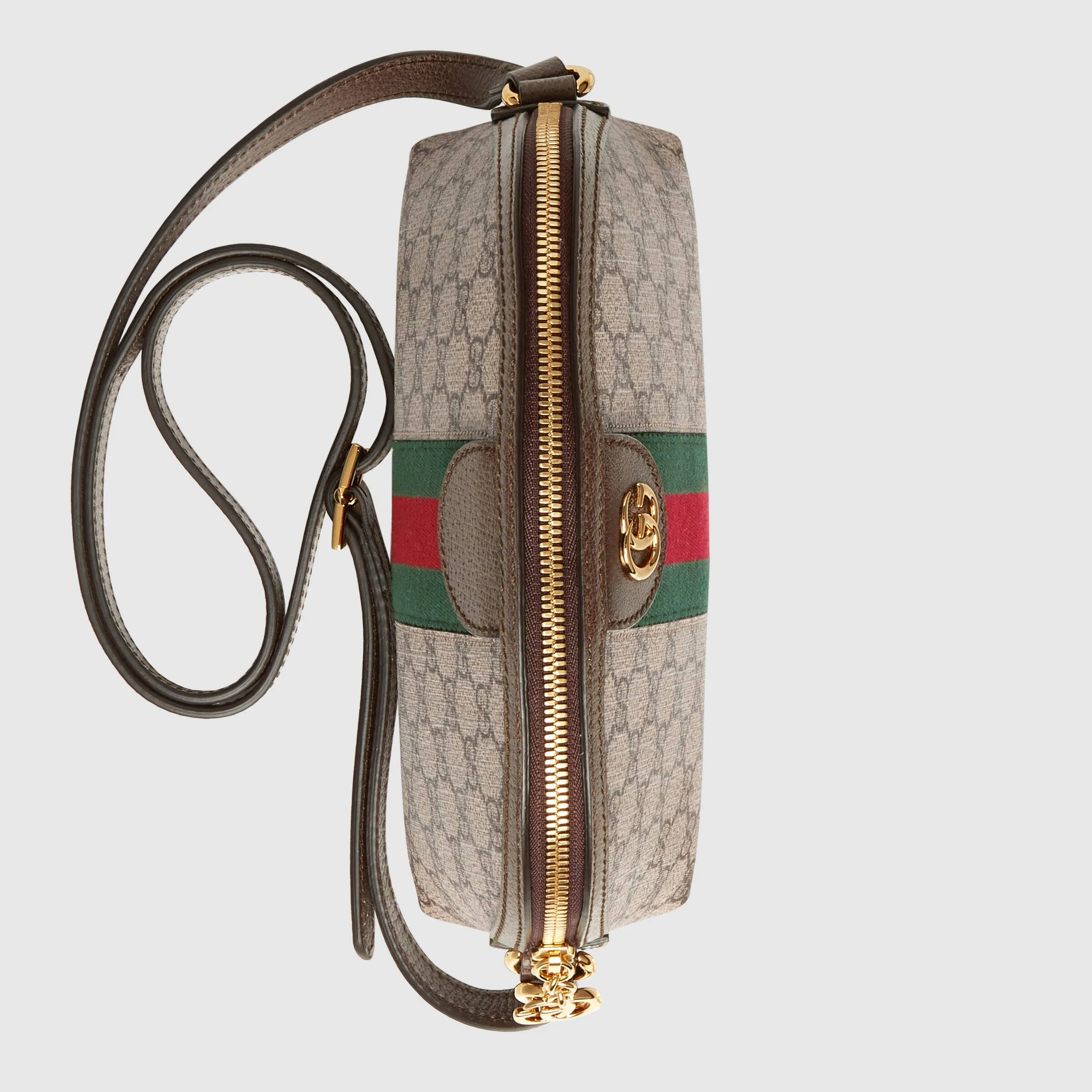 Gucci Ophidia GG Small Shoulder Bag Ebony/Beige