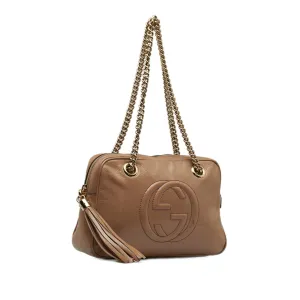 GUCCI Patent Soho Chain Shoulder Bag