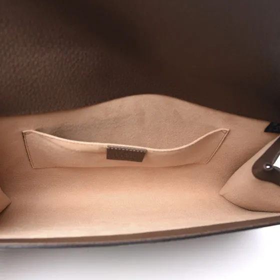 Gucci Rajah Monogram Web Shoulder Bag in Brown