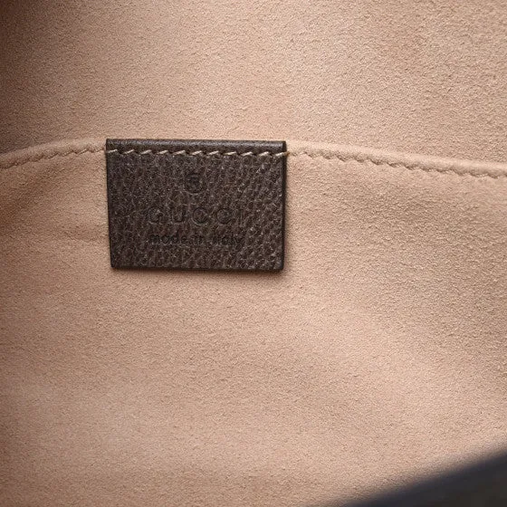 Gucci Rajah Monogram Web Shoulder Bag in Brown