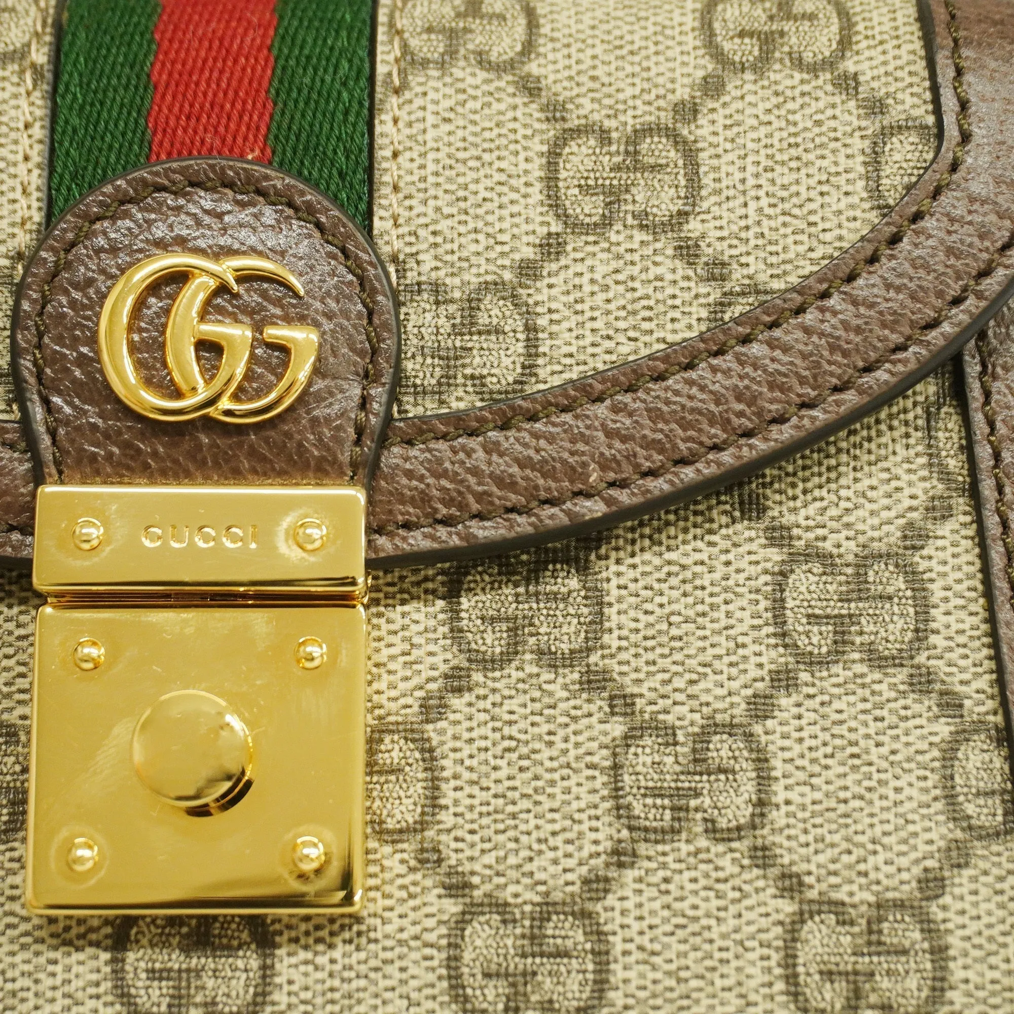 GUCCI  Sherry Line Shoulder Bag 98 02 004 Women's GG Supreme,Leather