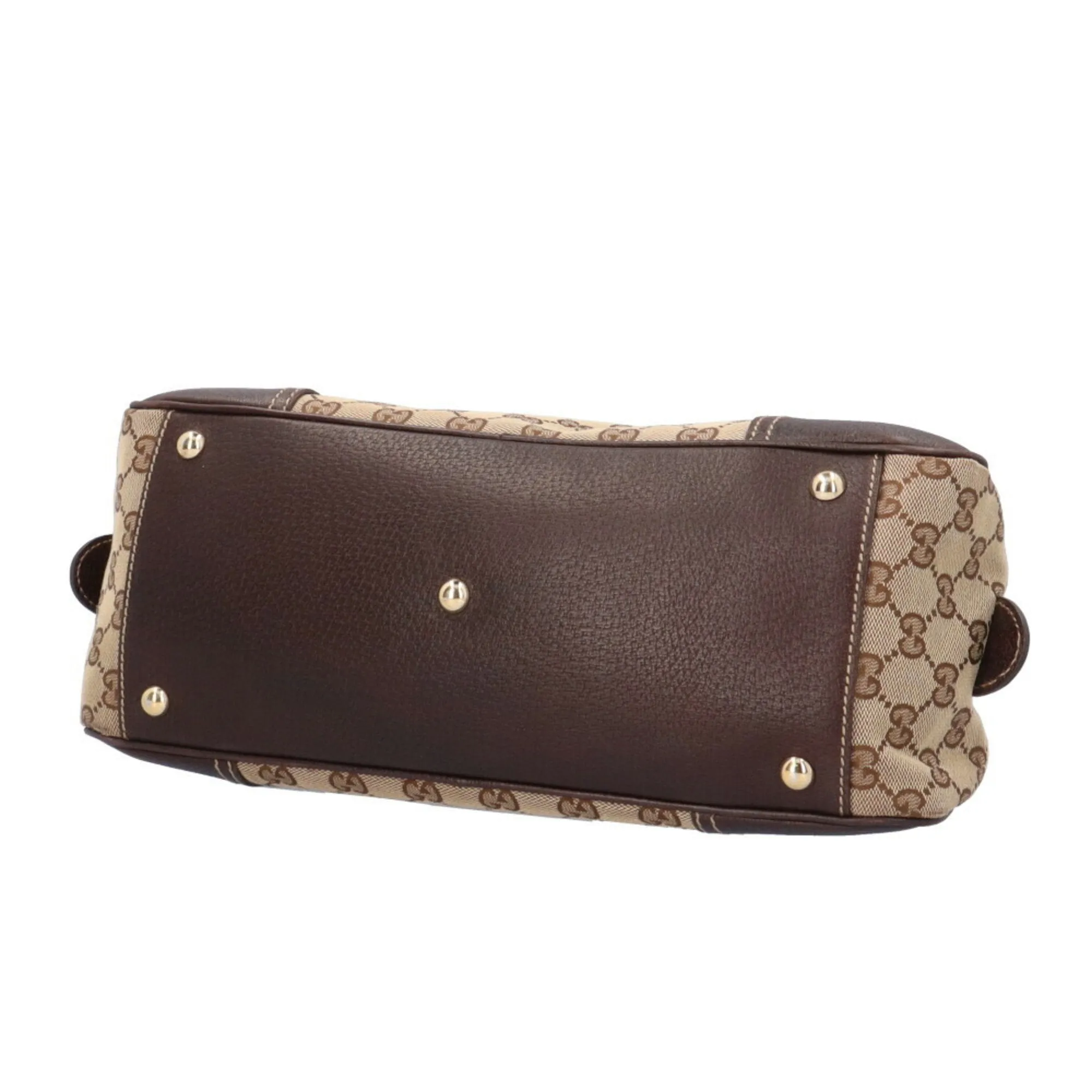 GUCCI Sherry Shoulder Bag GG Canvas Beige Women's