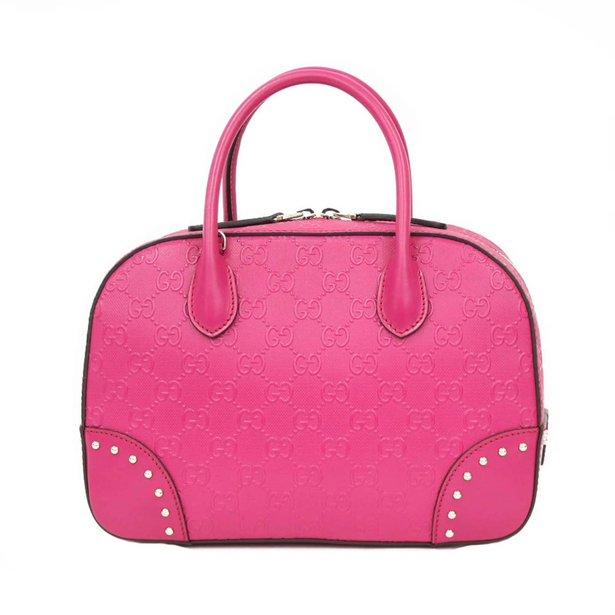 Gucci Shoulder Bag Handbag Pink Ladies
