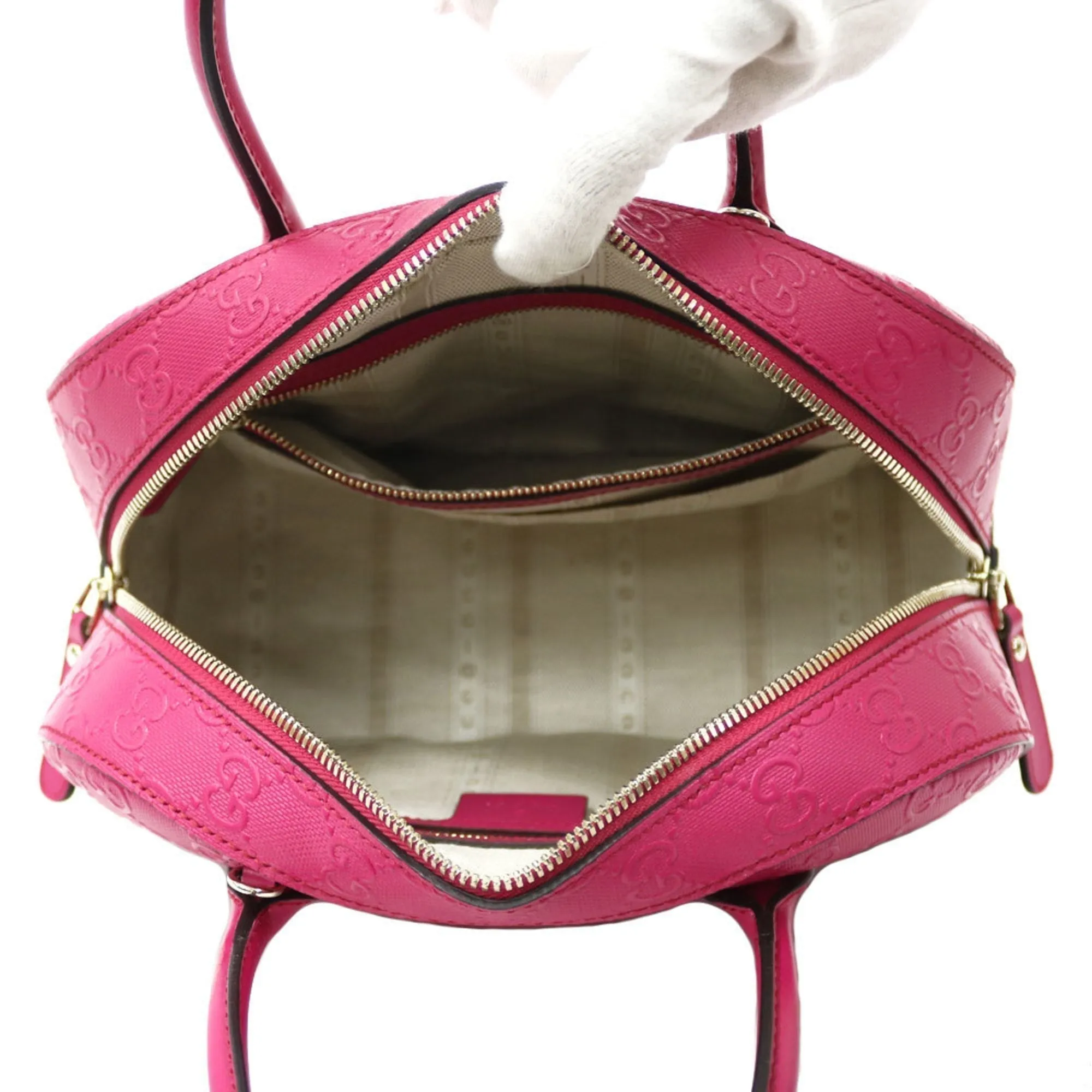 Gucci Shoulder Bag Handbag Pink Ladies