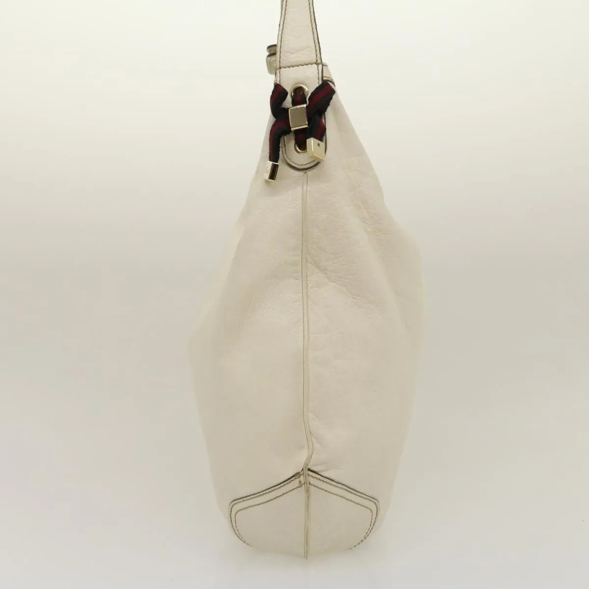 GUCCI Shoulder Bag Leather White  am2557g