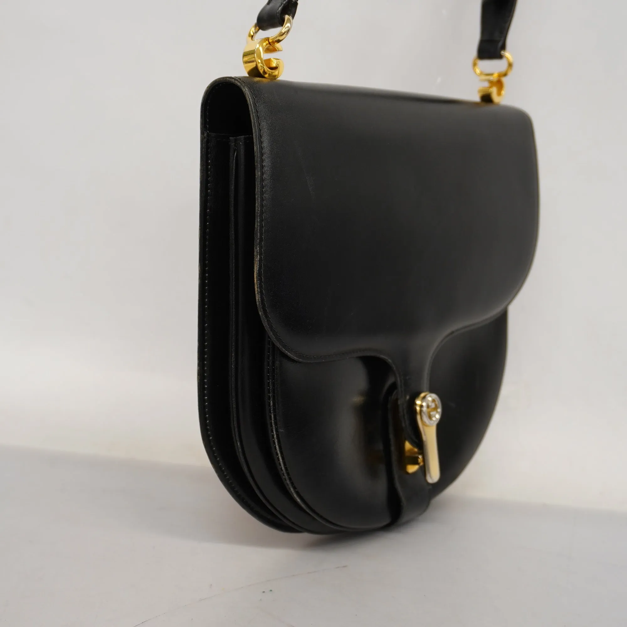 Gucci  Shoulder Bag Women's Leather Black