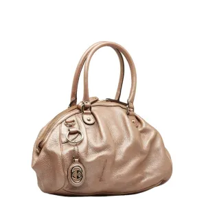 GUCCI Sookie Handbag Shoulder Bag 223974 Champagne Pink Leather Women's