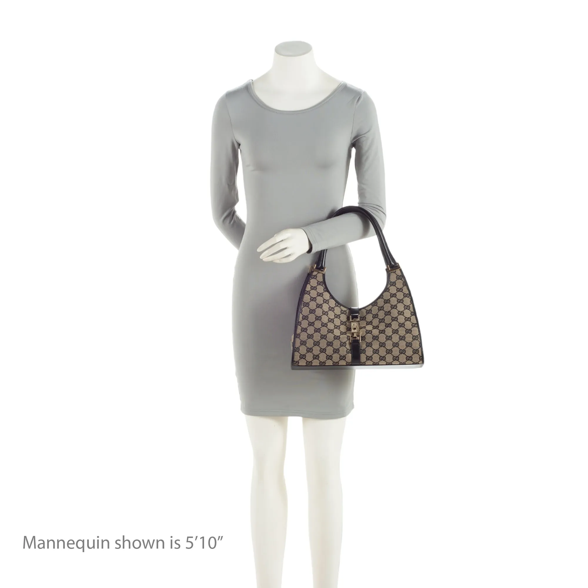 Gucci Vintage GG Canvas Bardot Medium Shoulder Bag (SHF-MzOFGC)