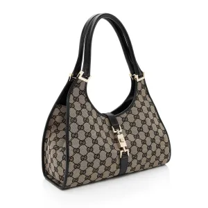 Gucci Vintage GG Canvas Bardot Medium Shoulder Bag (SHF-MzOFGC)