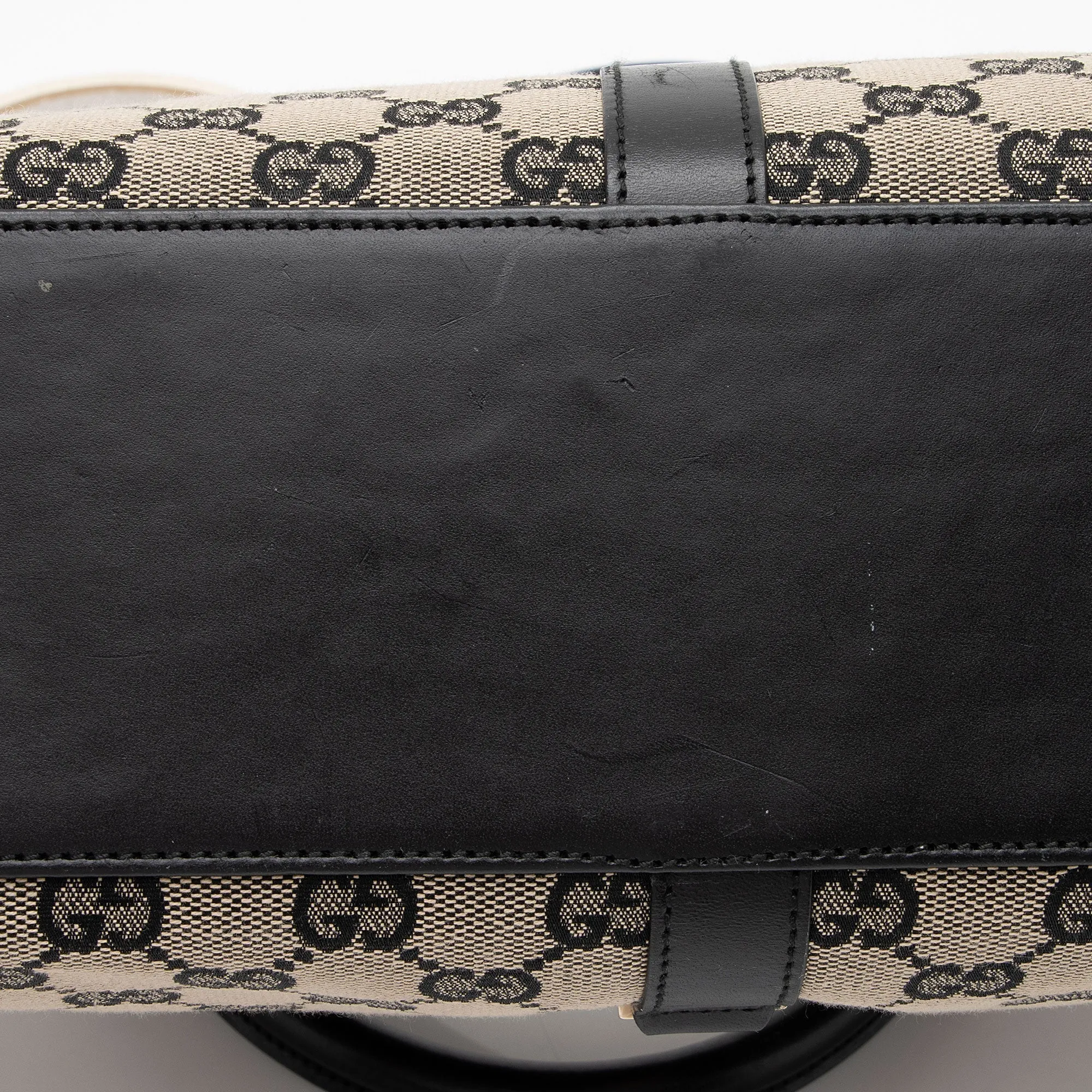 Gucci Vintage GG Canvas Bardot Medium Shoulder Bag (SHF-MzOFGC)