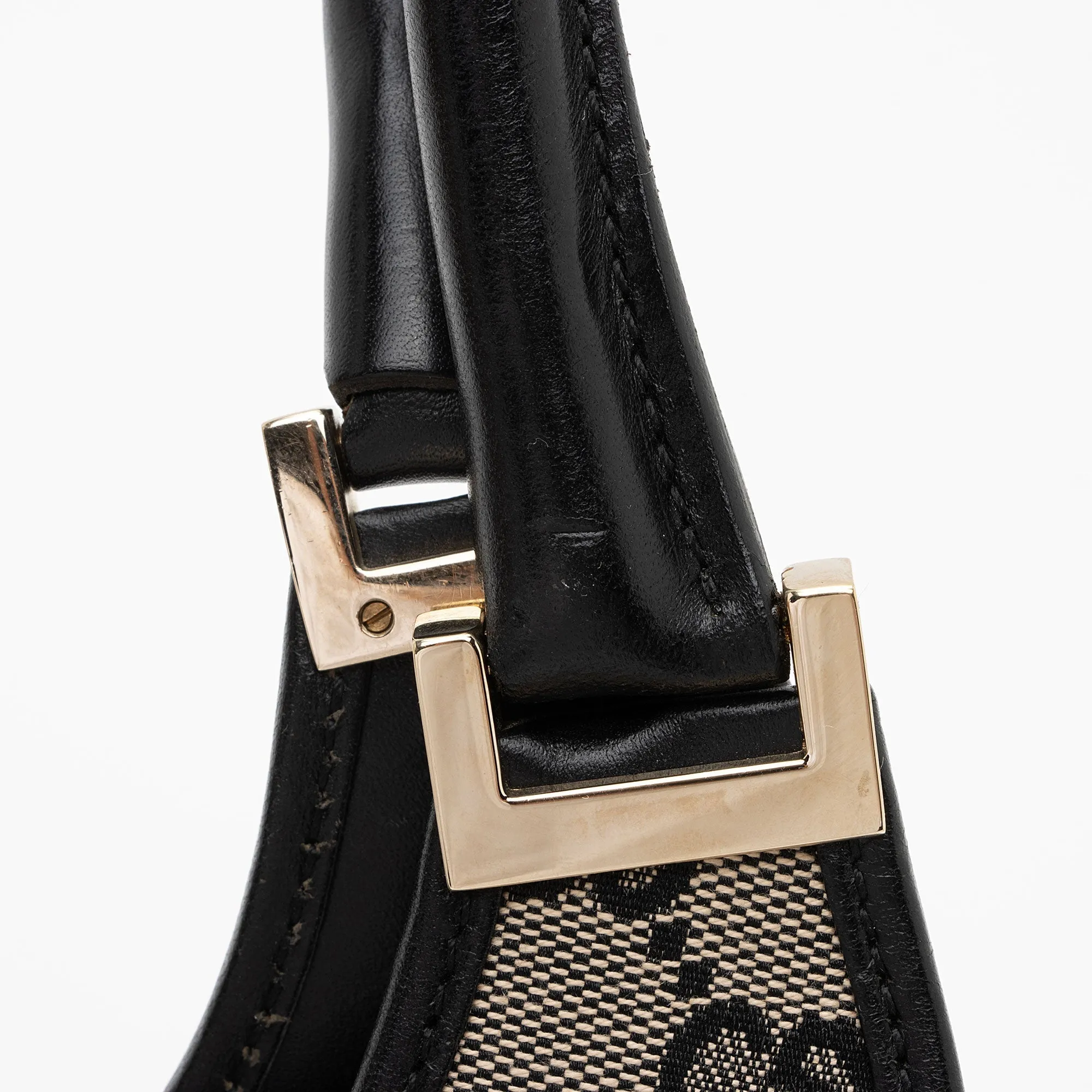 Gucci Vintage GG Canvas Bardot Medium Shoulder Bag (SHF-MzOFGC)
