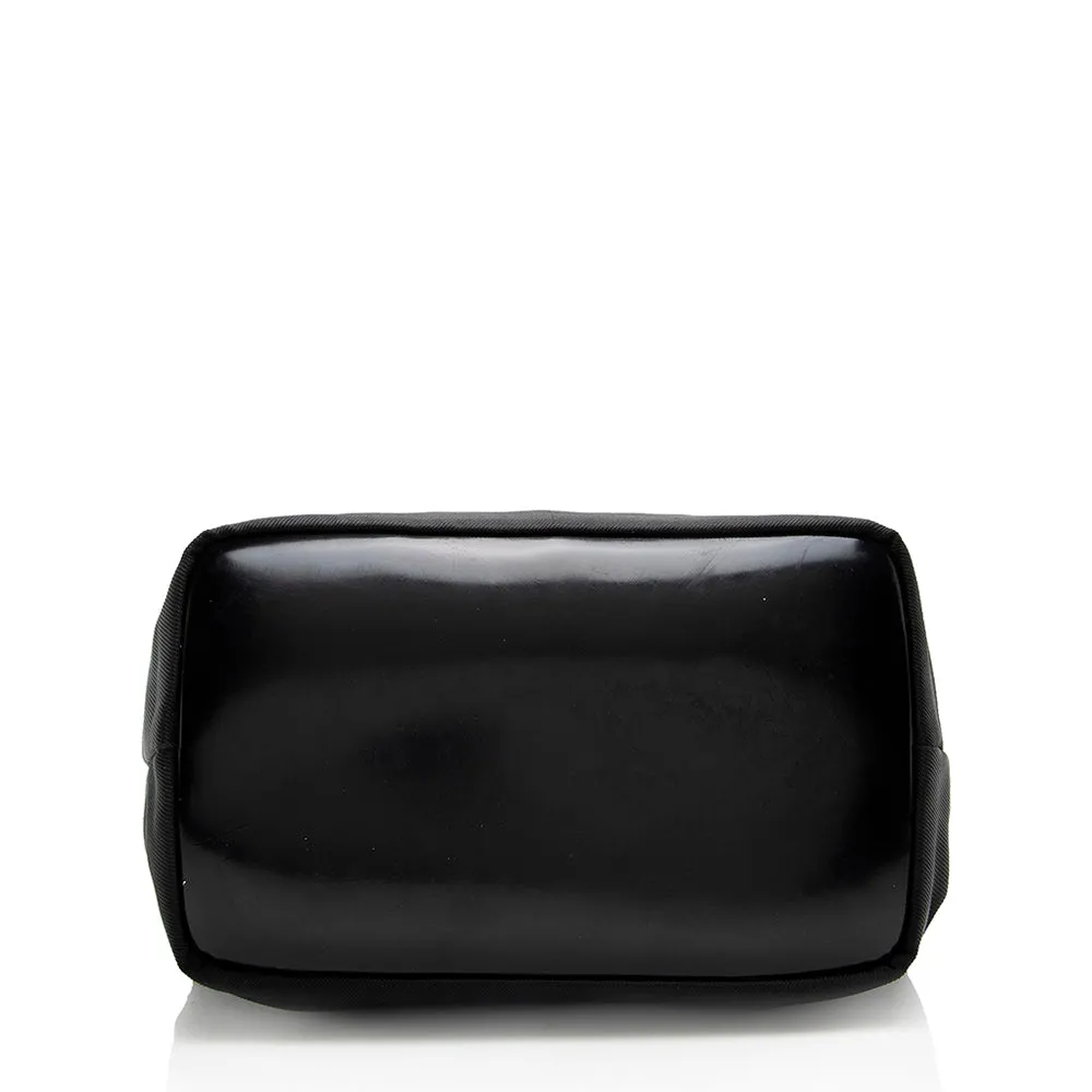 Gucci Vintage Nylon Bamboo Shoulder Bag