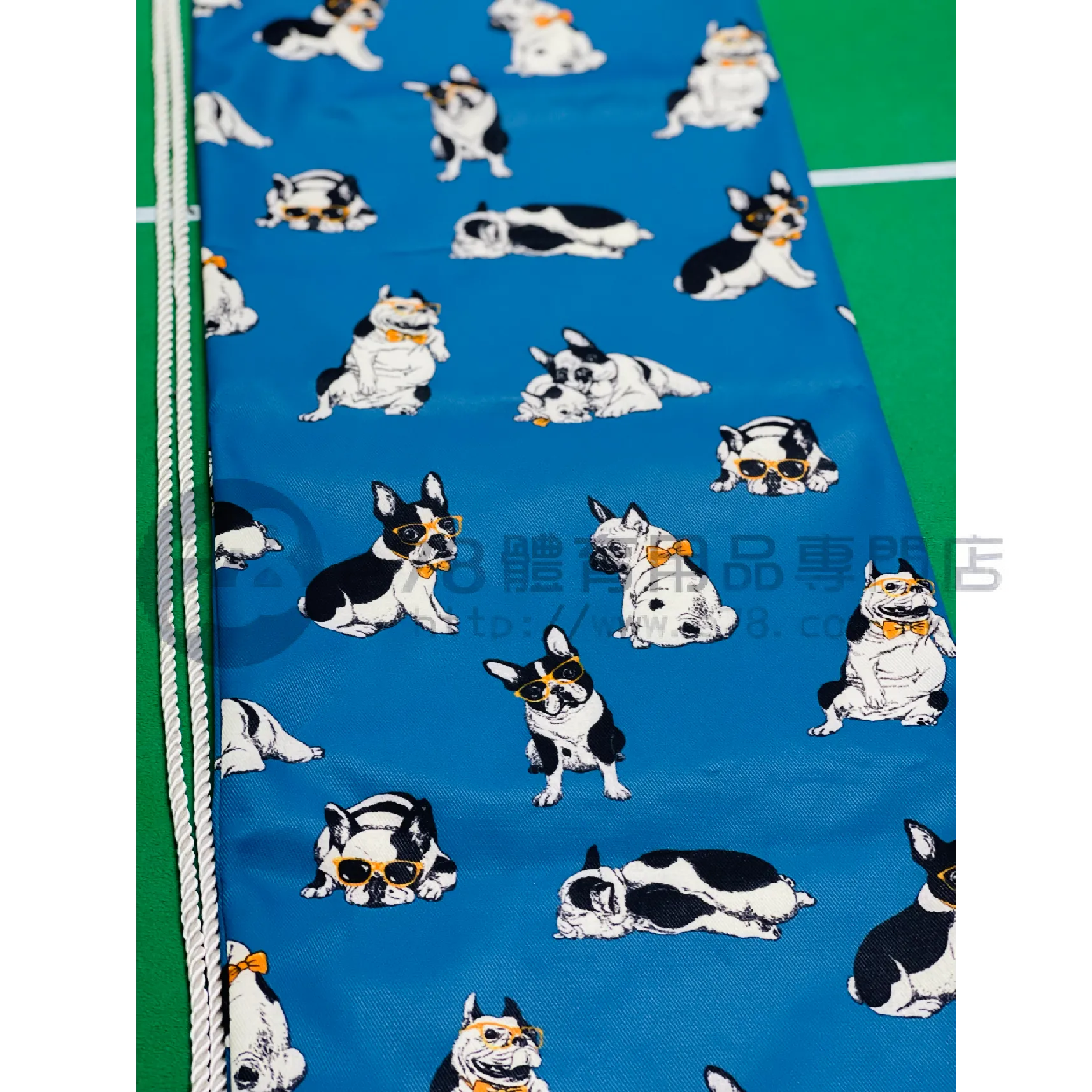 Handmade Water Resistant Racket Case (Blue Bulldog 154)
