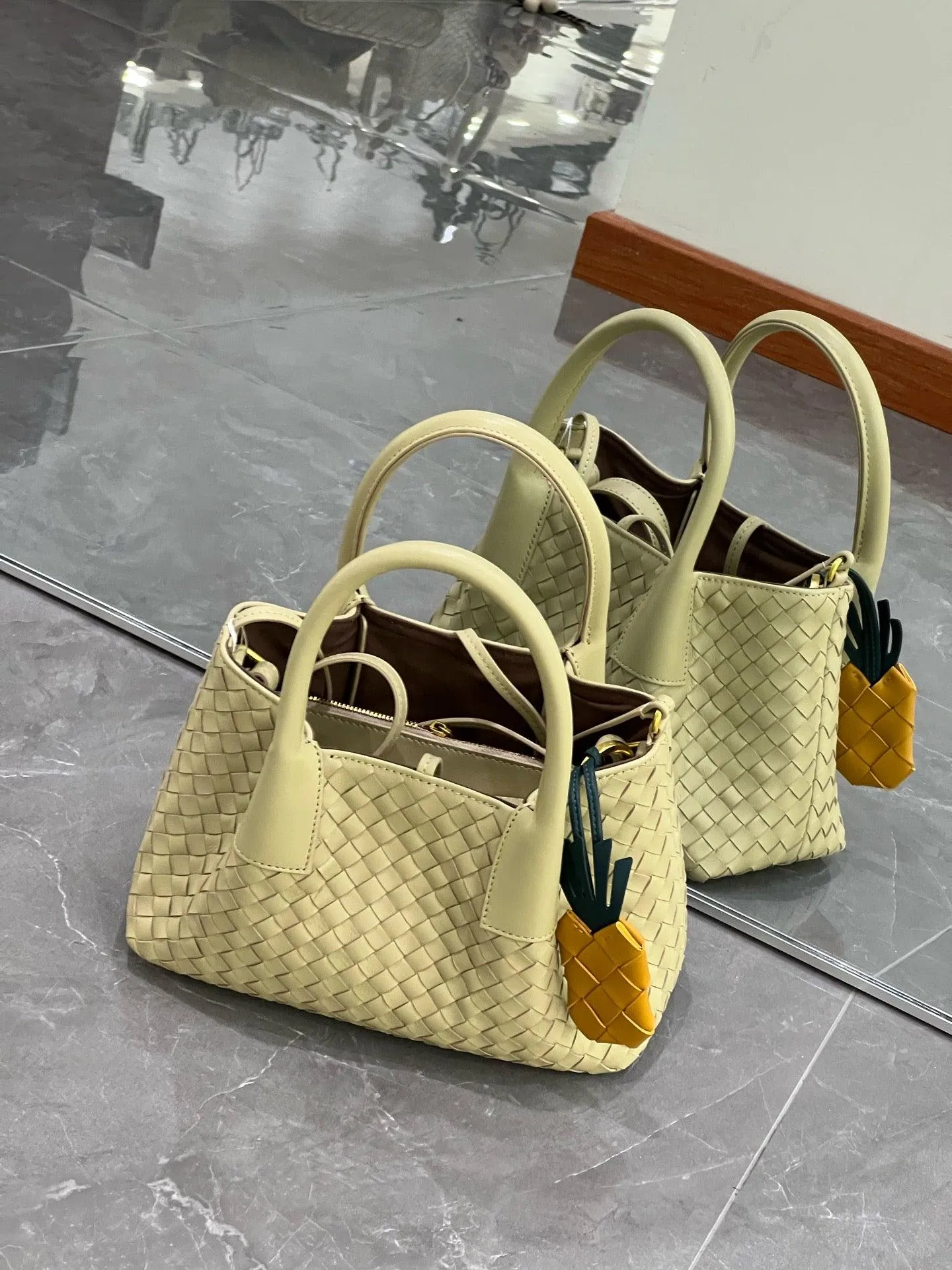 Handwoven Lambskin Leather Shoulder Bag for Women | Luxury Designer Handbag with Top Handles & Crossbody Strap