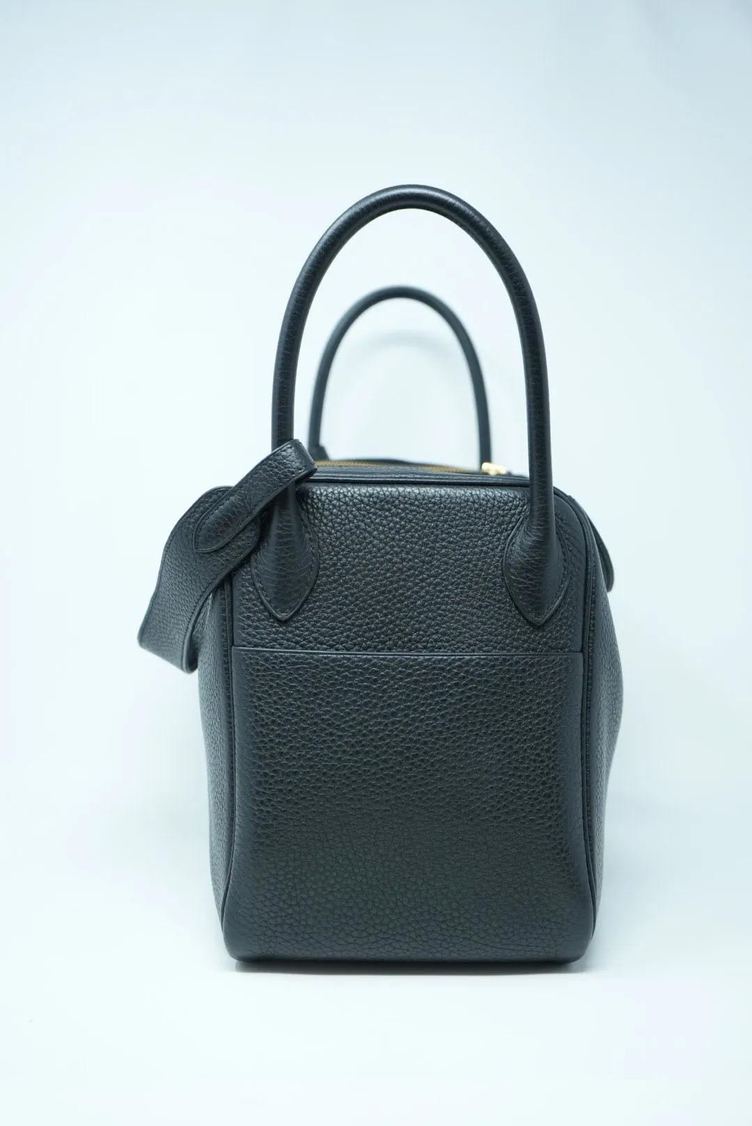 Hermes 2018 Lindy30 Togo Shoulder Bag Black
