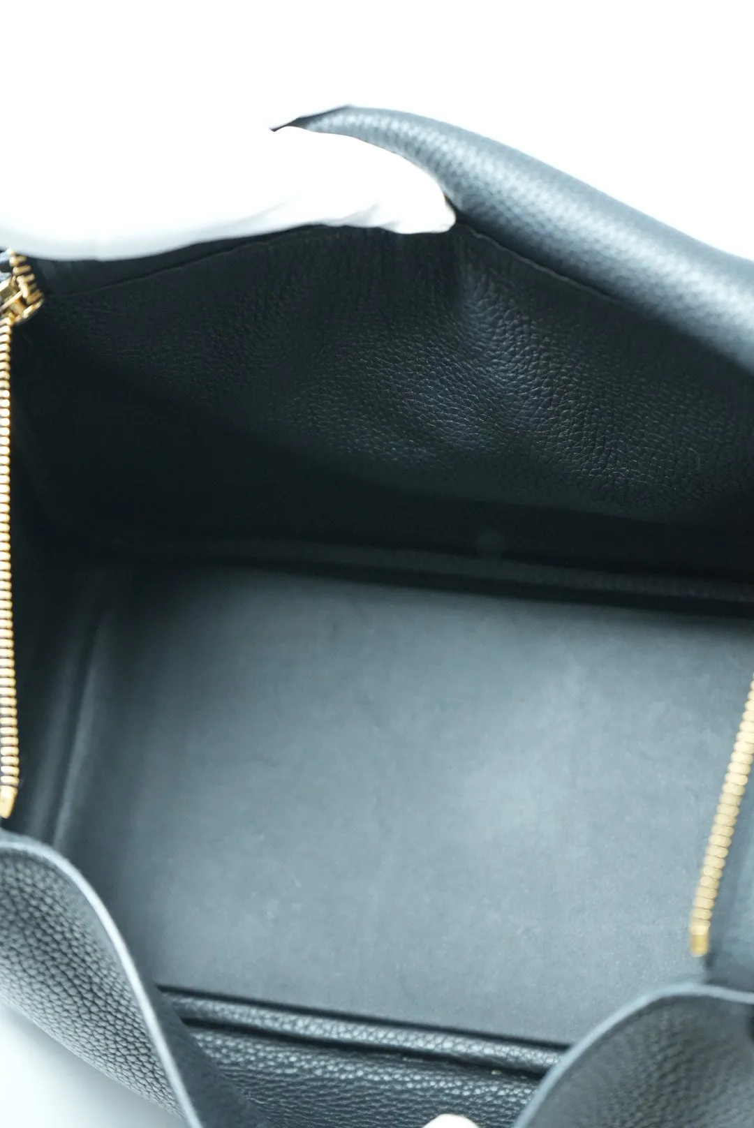 Hermes 2018 Lindy30 Togo Shoulder Bag Black