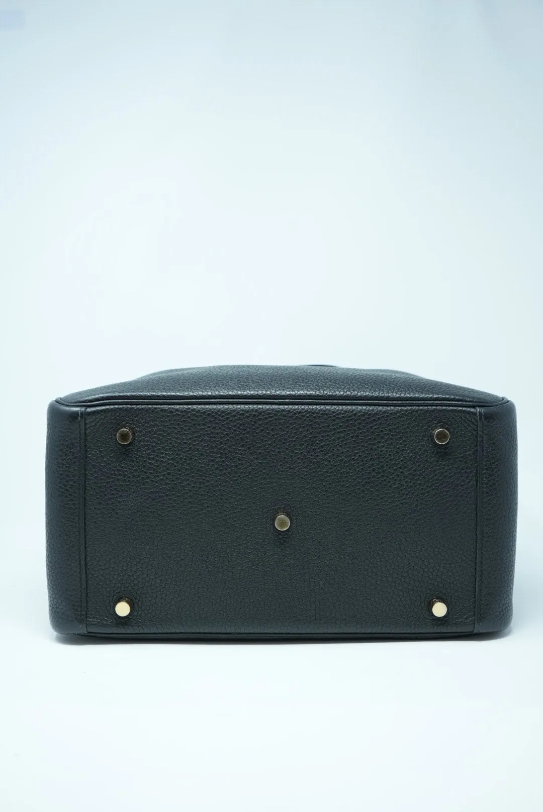 Hermes 2018 Lindy30 Togo Shoulder Bag Black