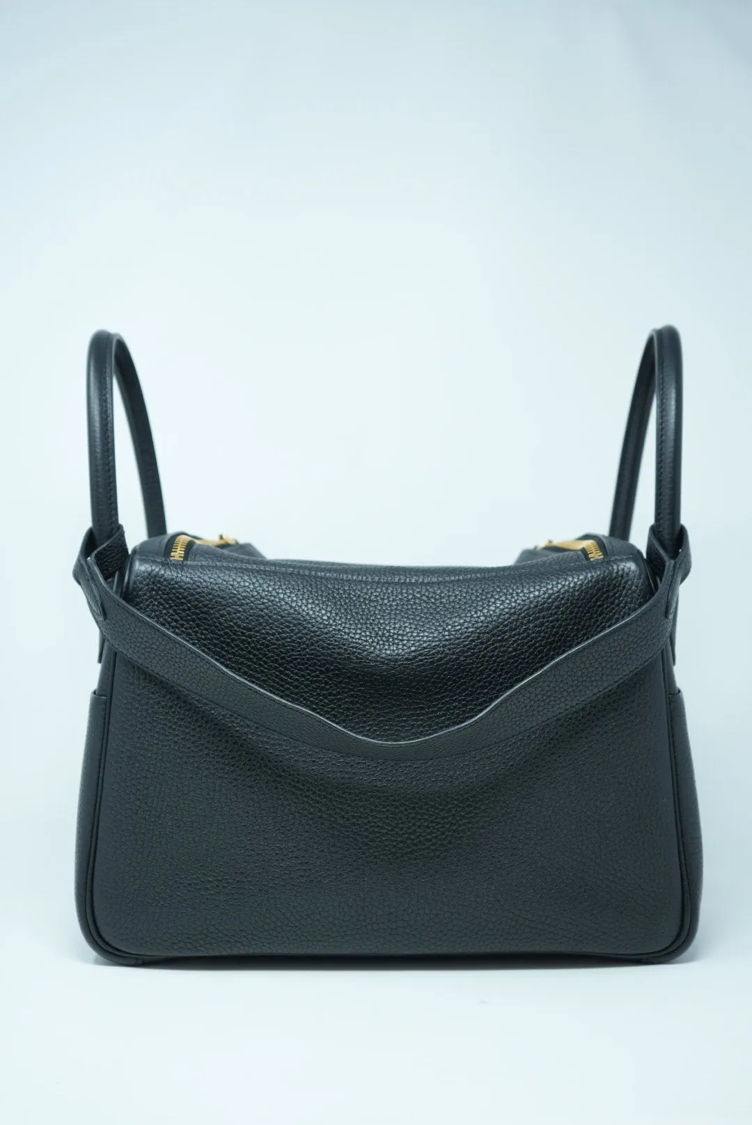 Hermes 2018 Lindy30 Togo Shoulder Bag Black