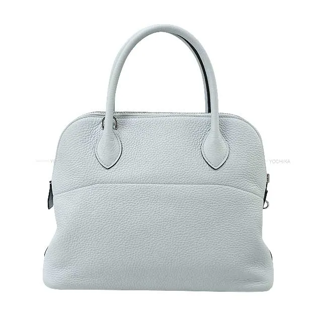 HERMES Shoulder bag Bolide31 Bleu Pale Taurillon Clemence Silver HW Stamp