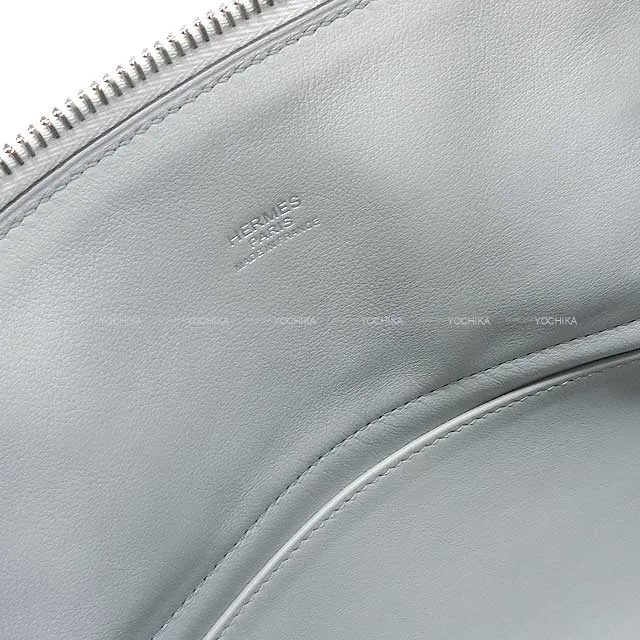 HERMES Shoulder bag Bolide31 Bleu Pale Taurillon Clemence Silver HW Stamp