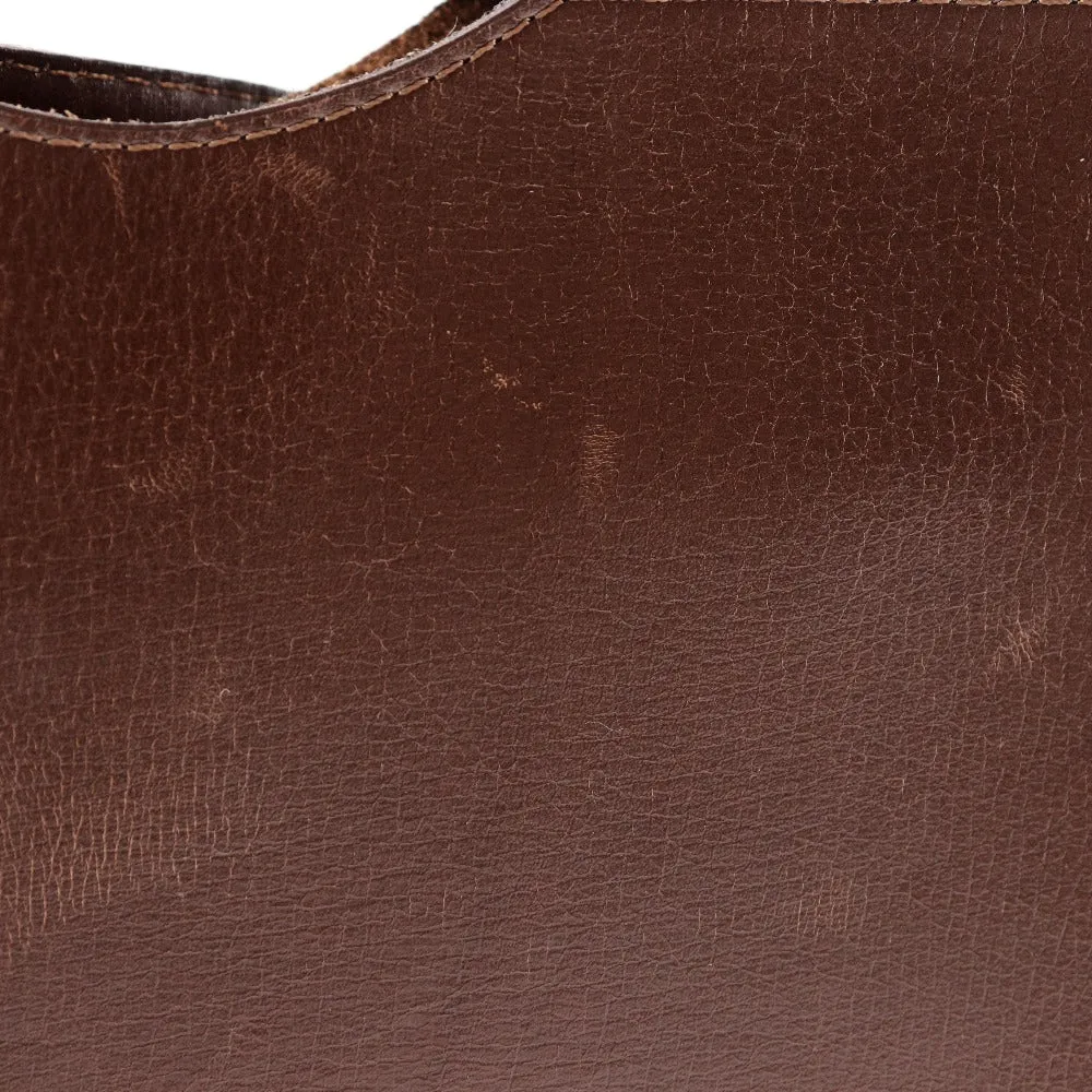HERMES Shoulder Bag Calfskin Brown Omenitu Women(Unisex) Used