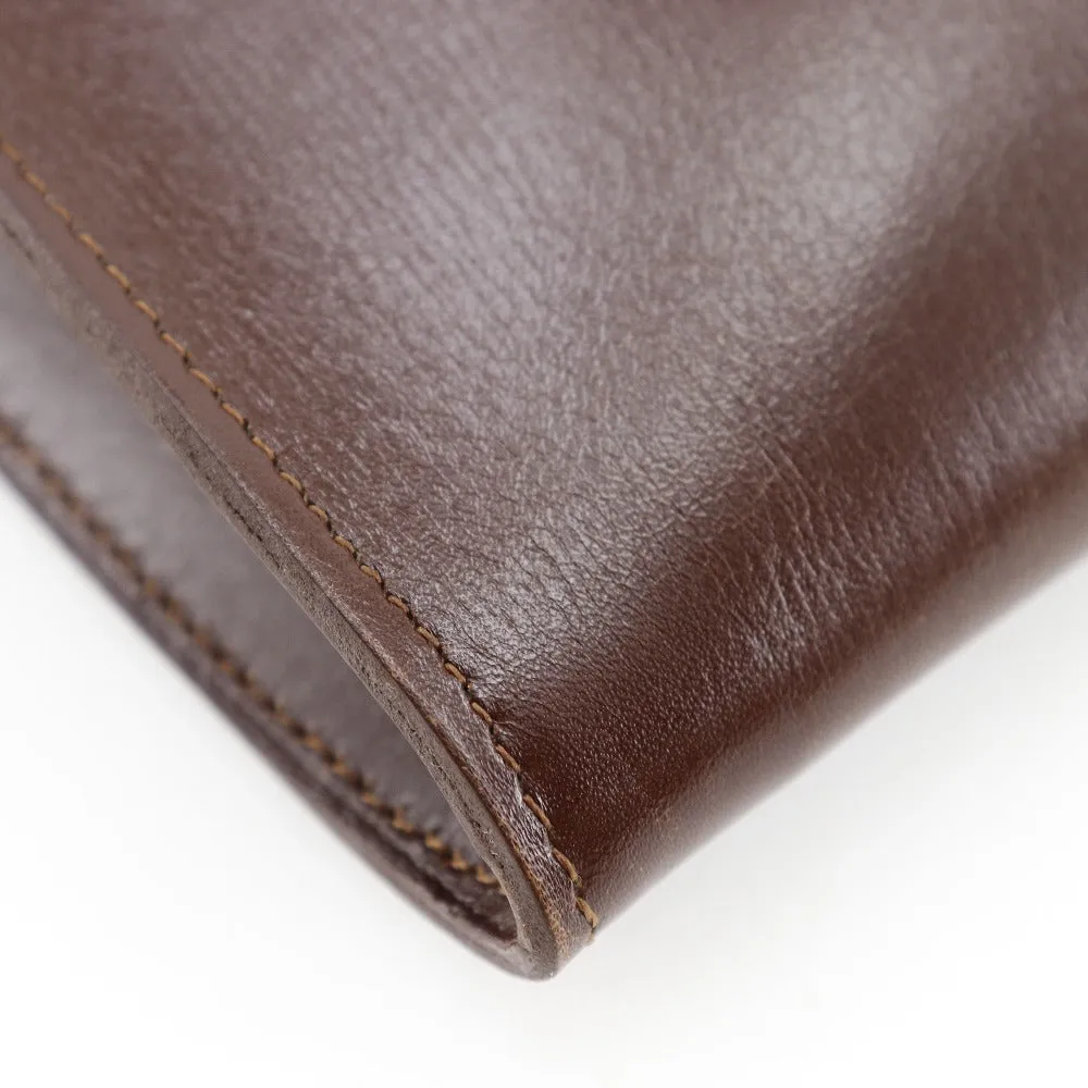 HERMES Shoulder Bag Calfskin Brown Omenitu Women(Unisex) Used