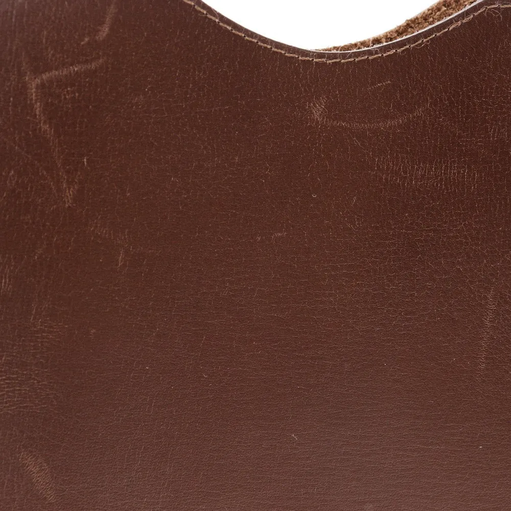 HERMES Shoulder Bag Calfskin Brown Omenitu Women(Unisex) Used