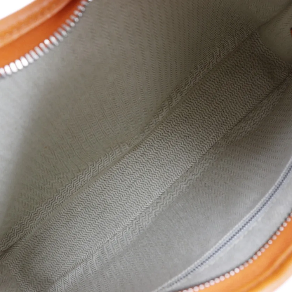HERMES Shoulder Bag leather Orange one belt Masai Cut 32